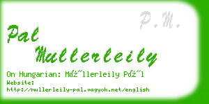 pal mullerleily business card